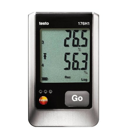 TESTO 176 H1 4-Channel Temp/Rh Logger With 2 External Connections For Temp-Humidity Probes-Ntc/Capacitive 0572 1765